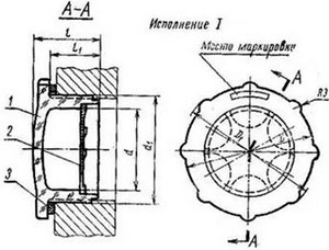 Рис.1. Схема маслоуказателя М39х1.5 1-30/1МН176-63 4612